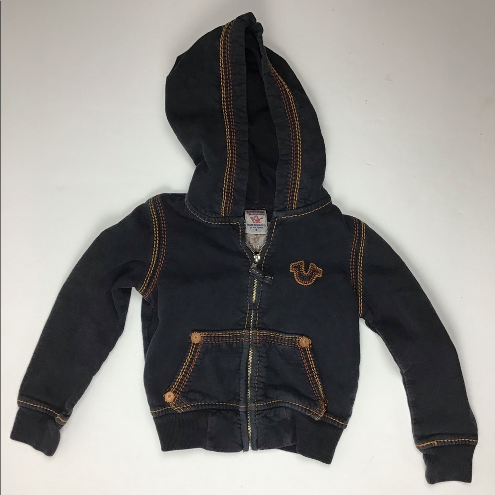 True Religion Boys Hoodie Size S Kids (z)^